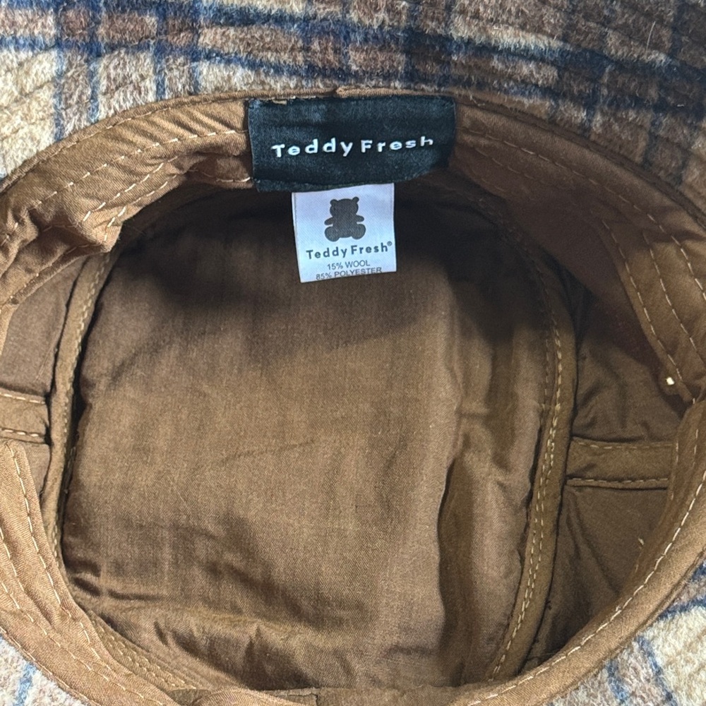 Teddy Fresh Brown Plaid Hat - Picture 4 of 4